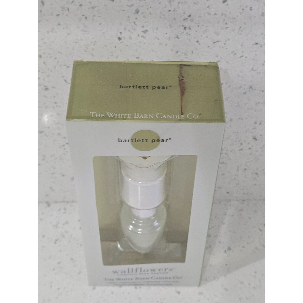 White Barn Wallflowers Fragrance Warmer Diffuser Plug-in Bartlett Pear NIB - Picture 2 of 5